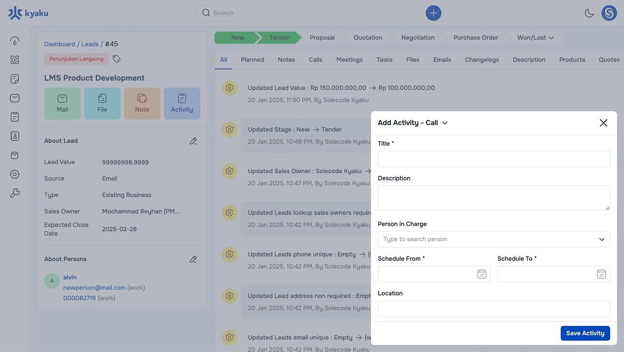 Activity Management illustration